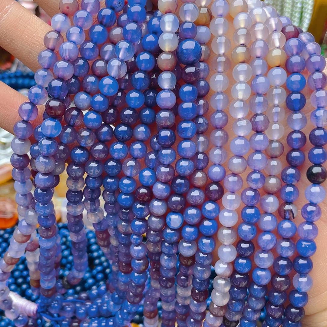 玛瑙/玉髓珠宝半成品未镶嵌紫玛瑙1条卡6