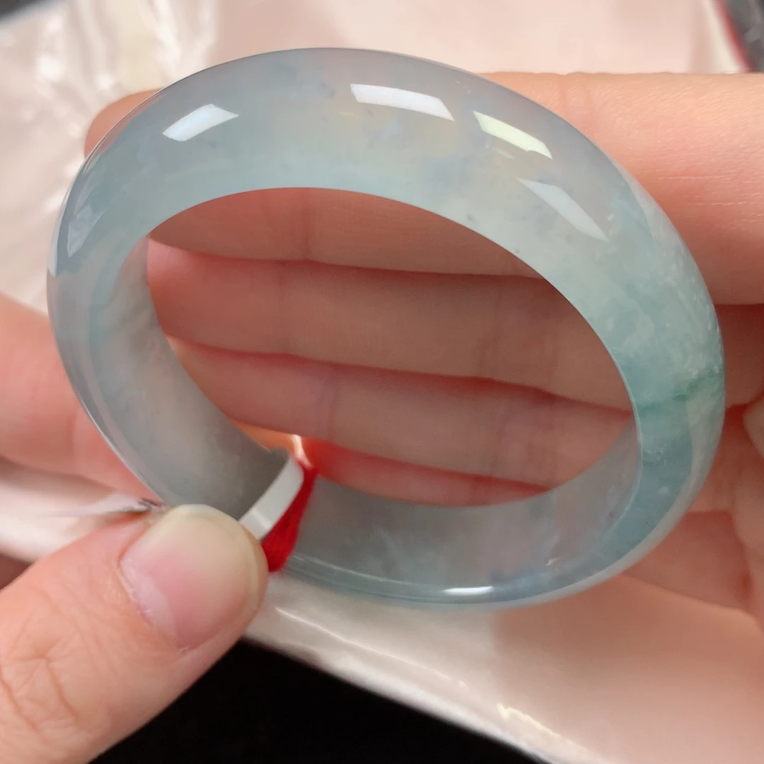 未镶嵌手镯翡翠缅甸天然翡翠手镯54贵妃