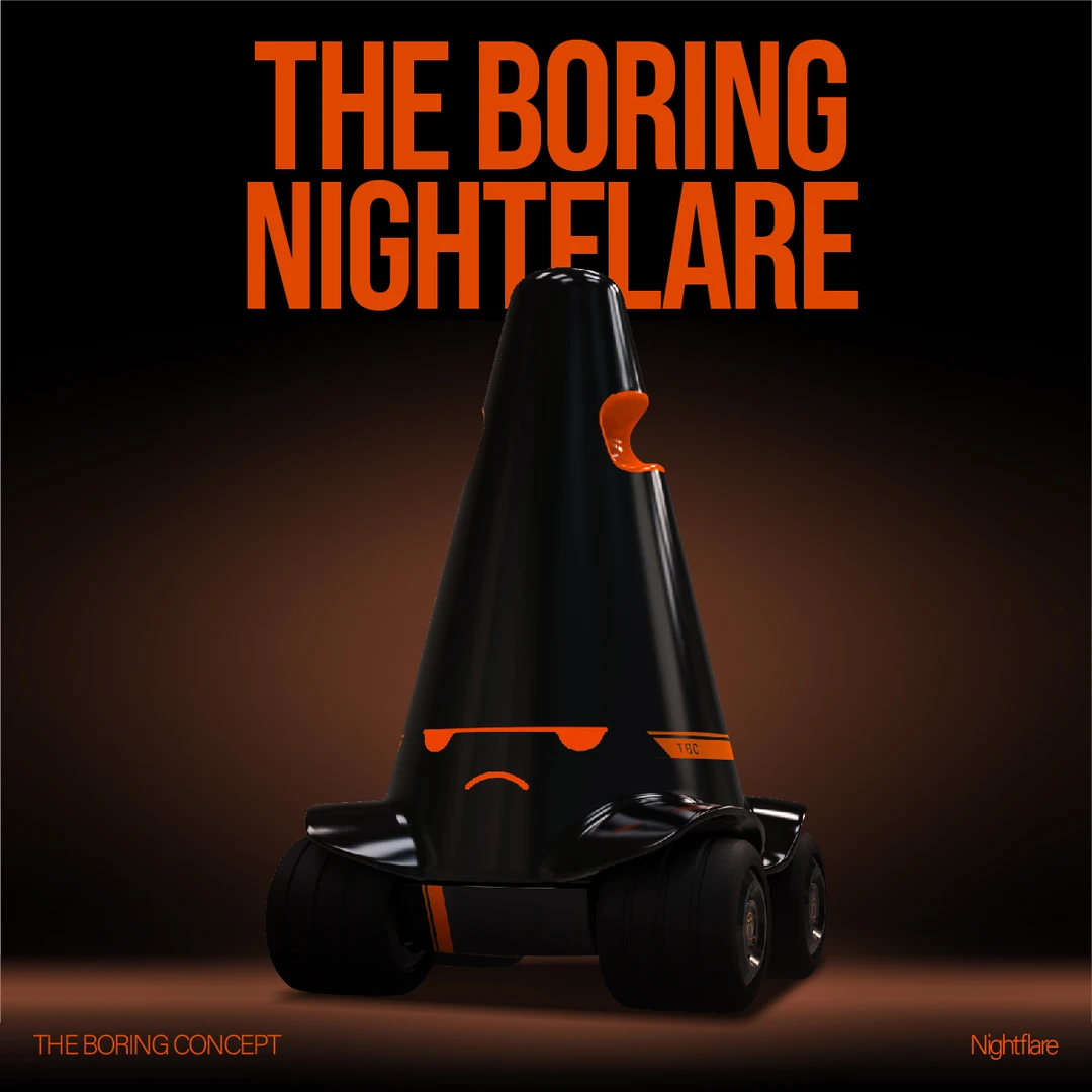 TBC The Boring 限定珍藏版 汽车路障潮流家居店铺雪糕筒大摆件