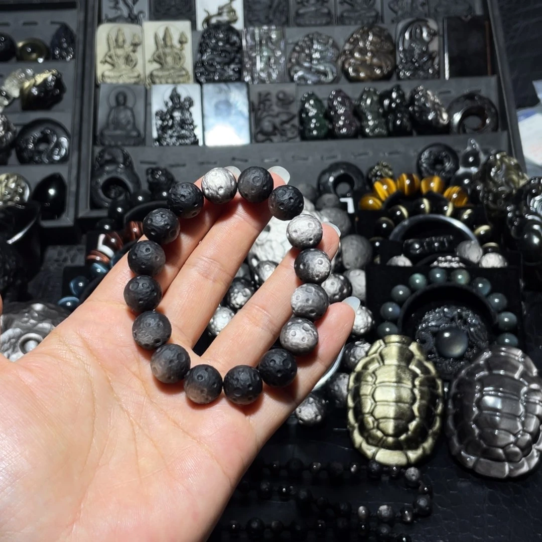 一***阴黑曜岩未镶嵌珠宝奇石