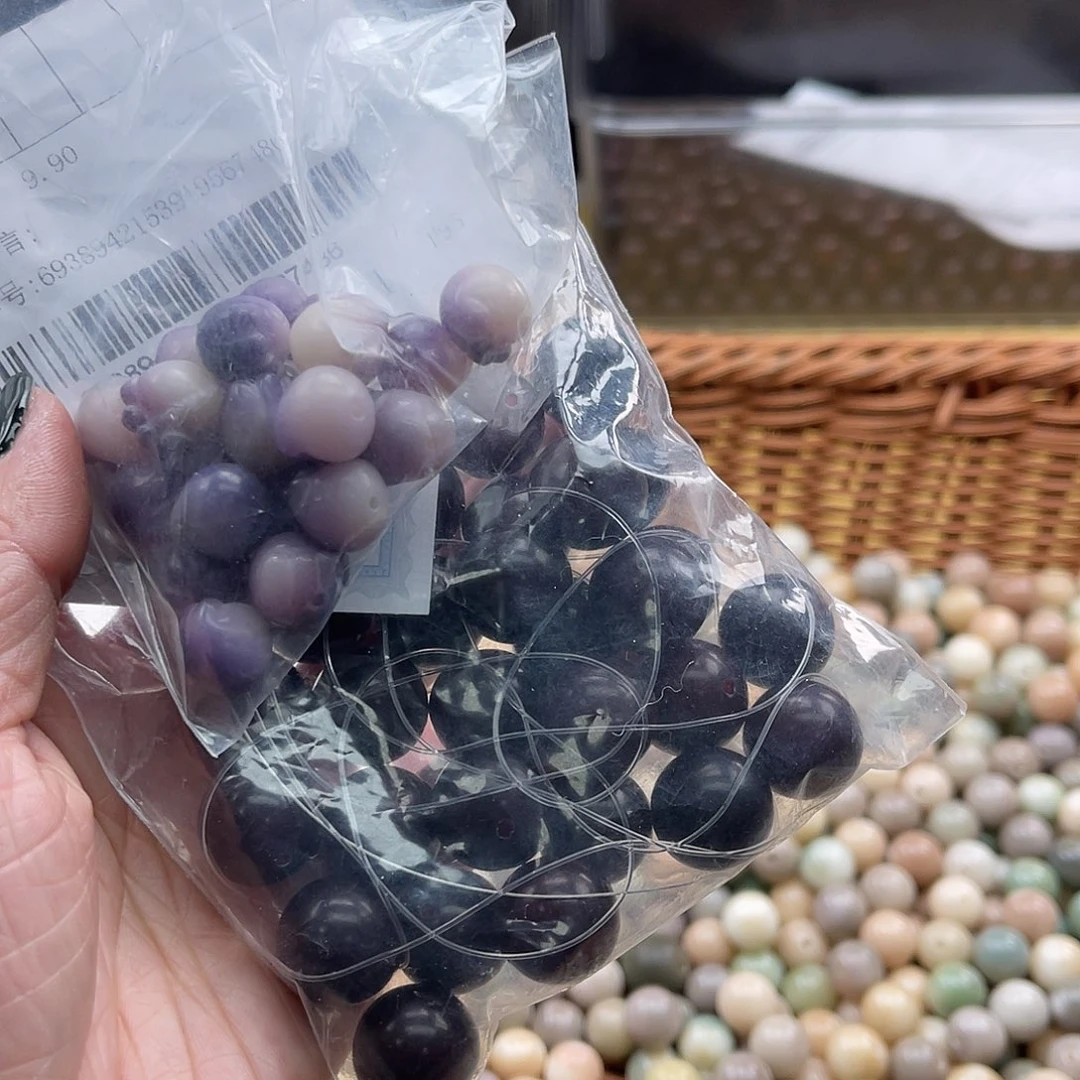 白玉菩提吊坠A/12mm/40颗