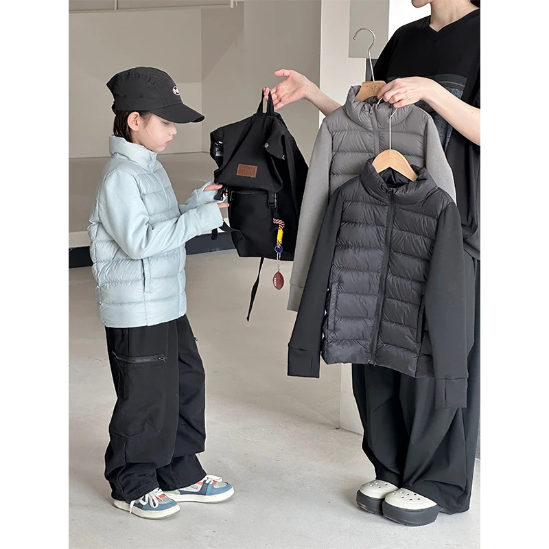 【现货】童装男童轻薄羽绒服2025新款中大童内搭冬装儿童冬季外套