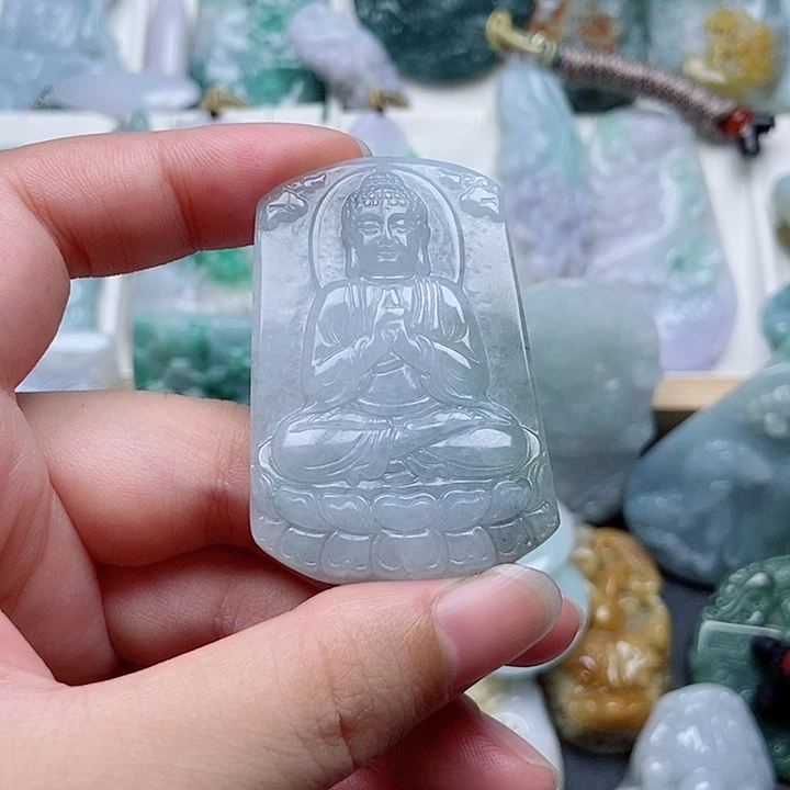翡翠未镶嵌吊坠(不含链)翡翠