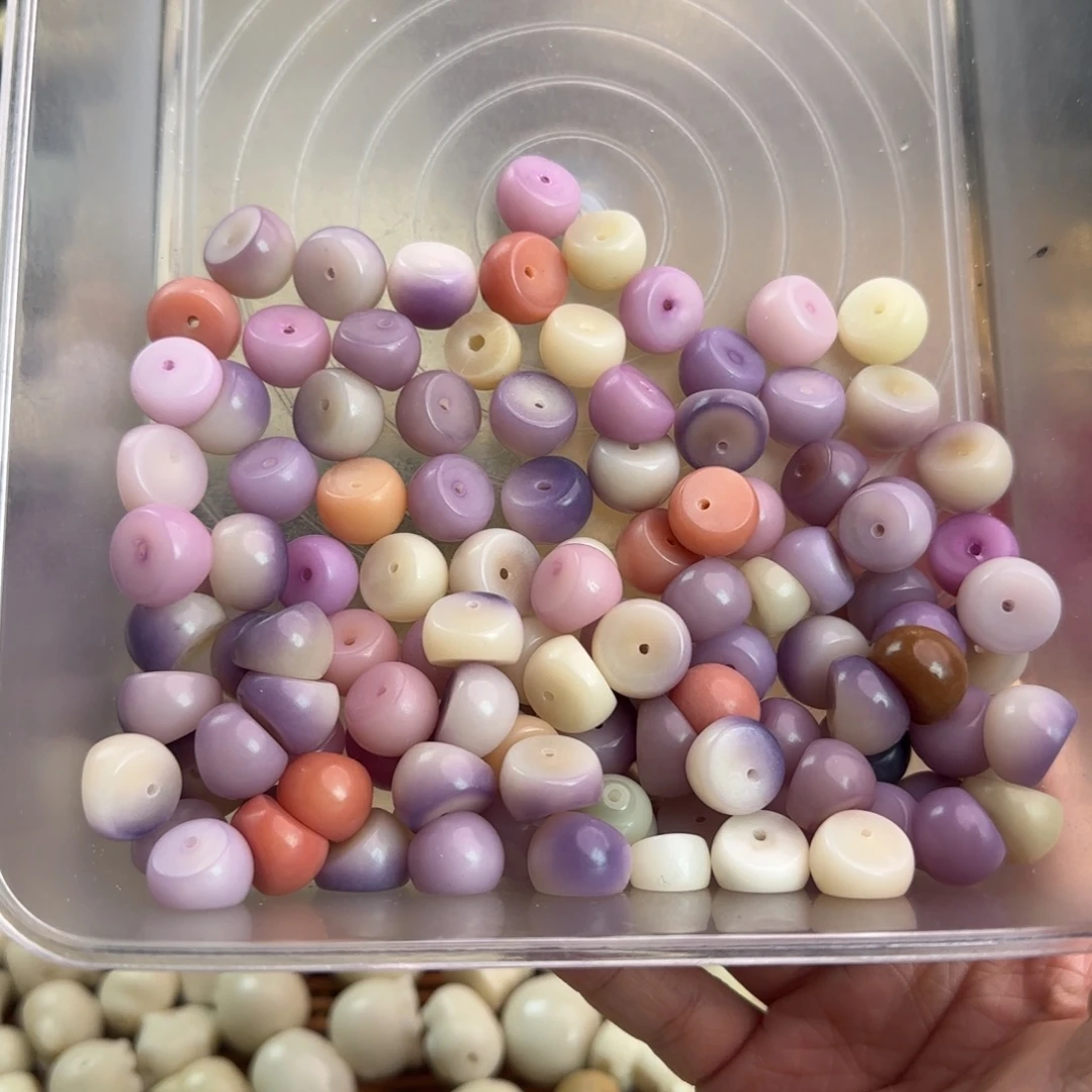 手串菩提根/象牙果微瑕卡14/15白色蒜瓣100颗