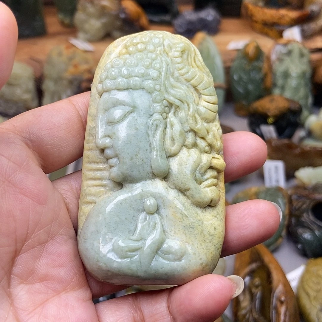 岫岩河磨玉（透闪石质玉）未镶嵌珠宝奇石西*