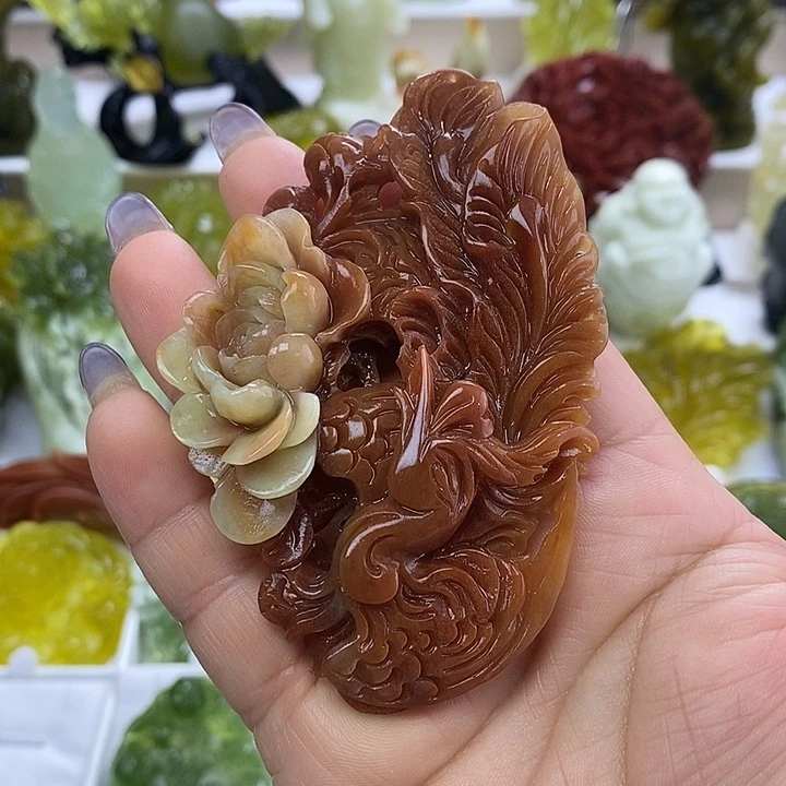 番***）未镶嵌蛇纹石玉颈饰