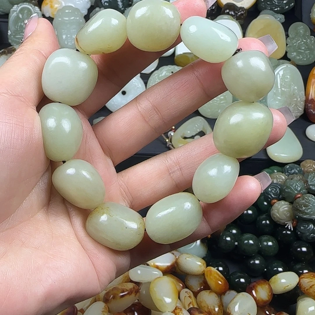 和田玉手串未镶嵌