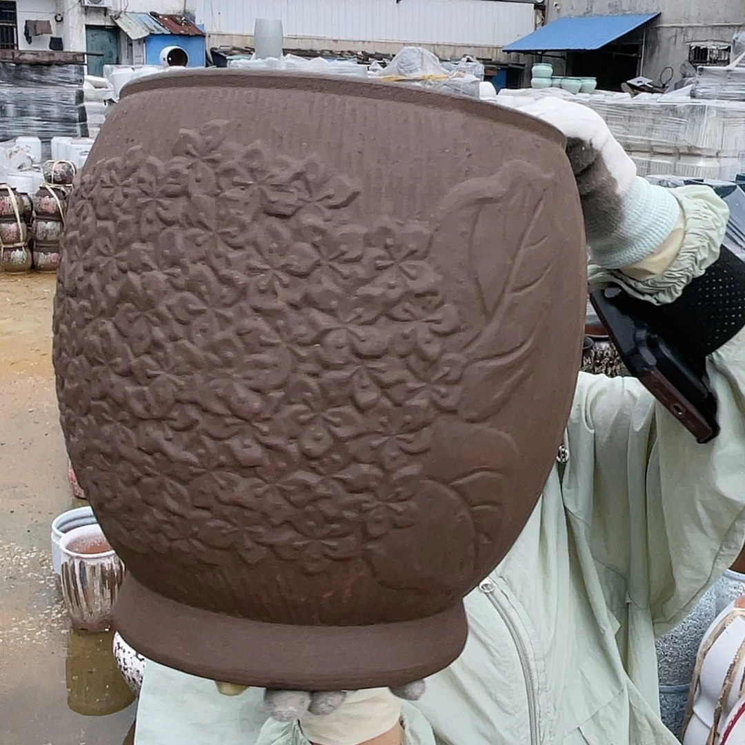 紫砂花盆王嫂花盆直播0610-272高26口20