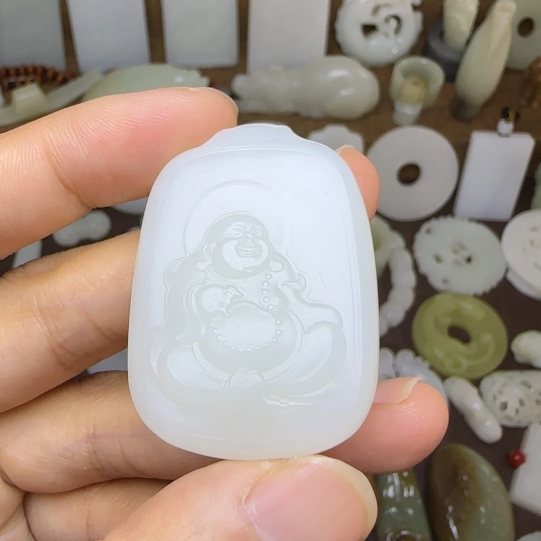 和田玉未镶嵌挂件