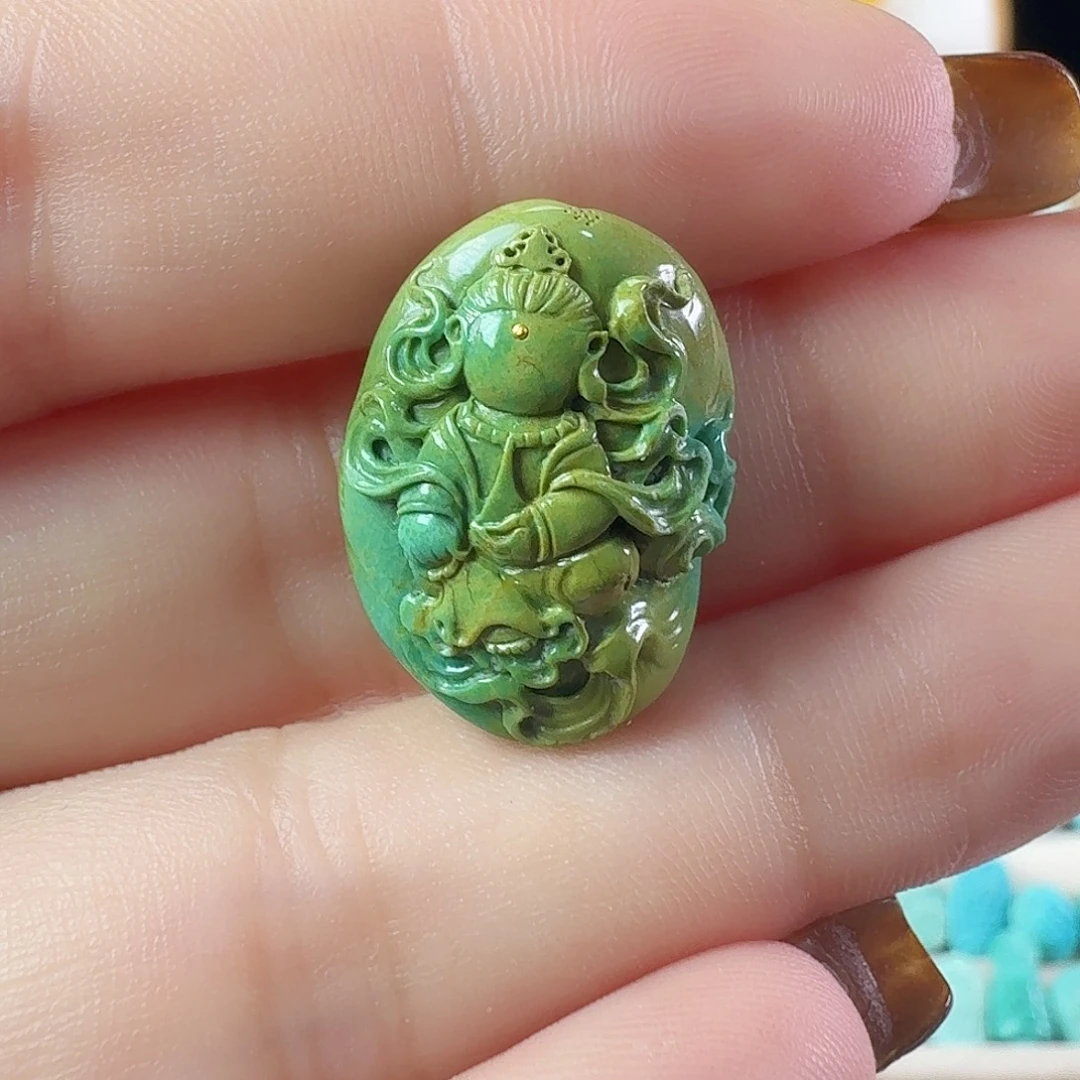 绿松石未镶嵌颈饰