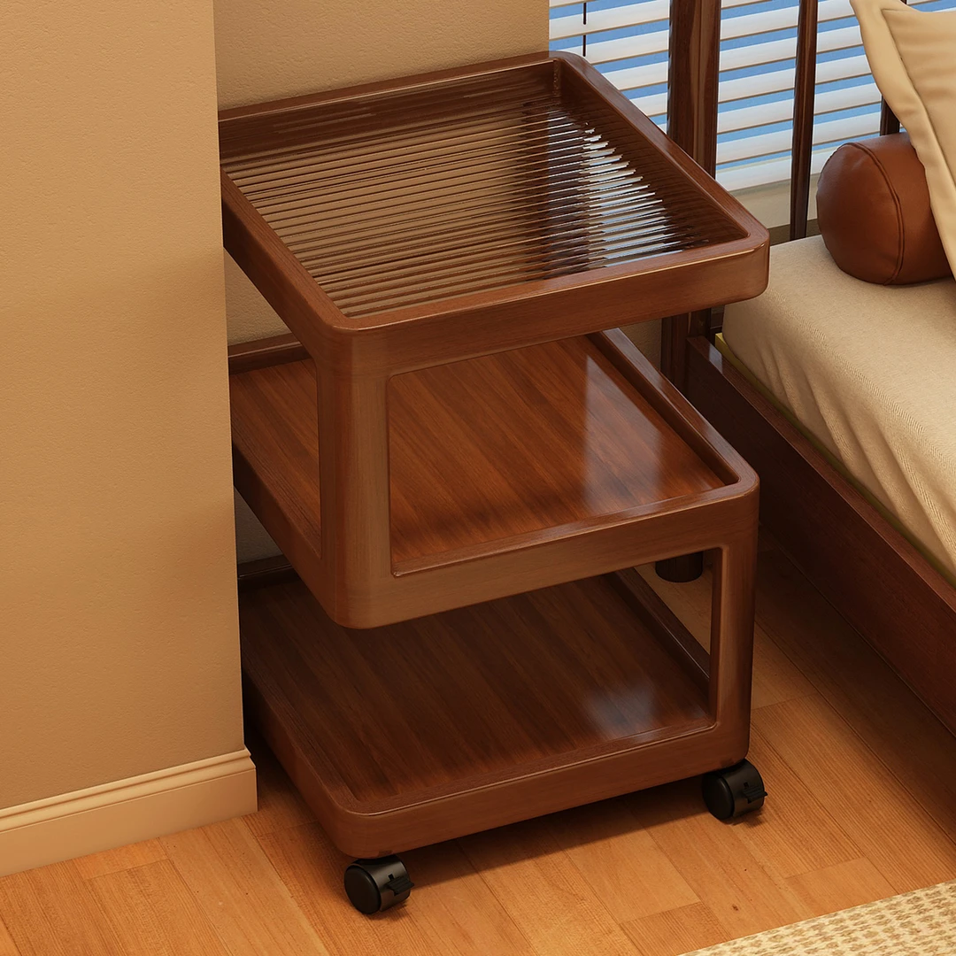 风床头柜卧室床边可移动床头置物架简约多功能床边创意小桌子