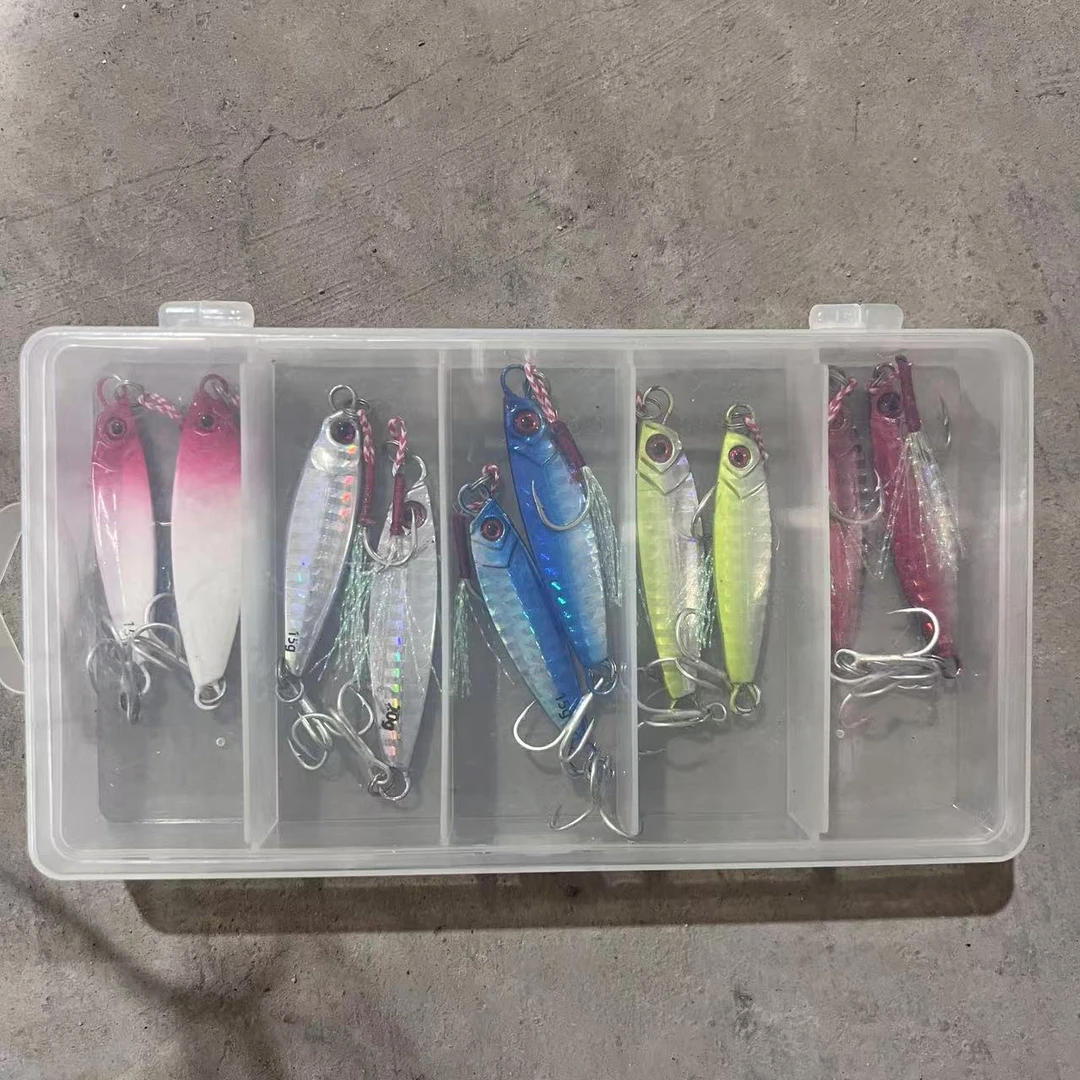 盒装铁板-路亚假饵远投钓鲈鱼鳜鱼翘嘴等淡水鱼