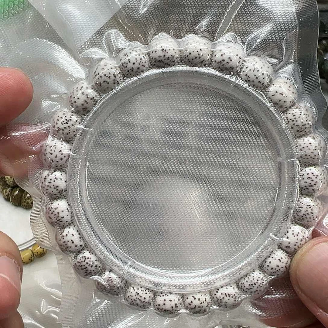 星月菩提手串123入门原脂白星月菩提单圈0.9