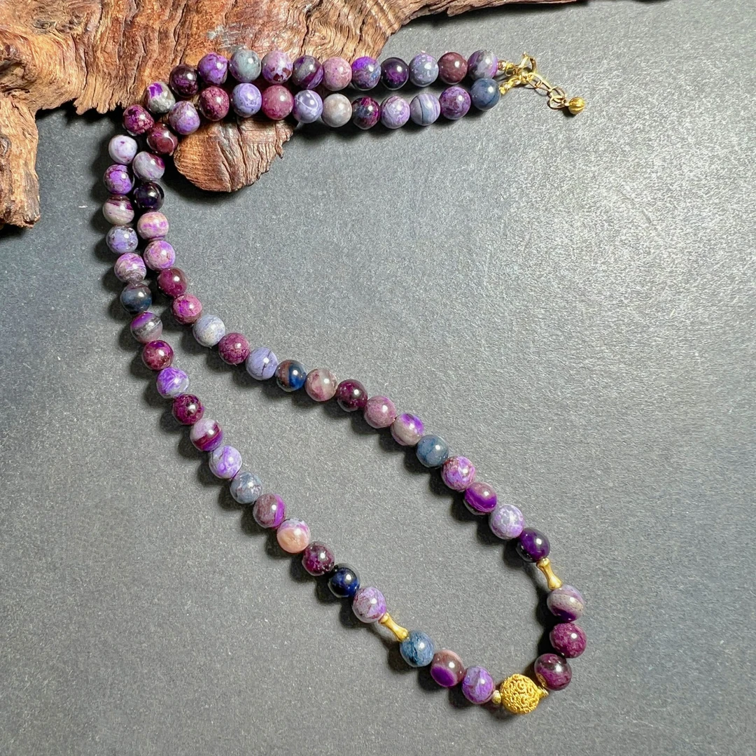 【圣芭黎】天然舒俱来项链圆珠糖果18K5 /D1567多样性发一