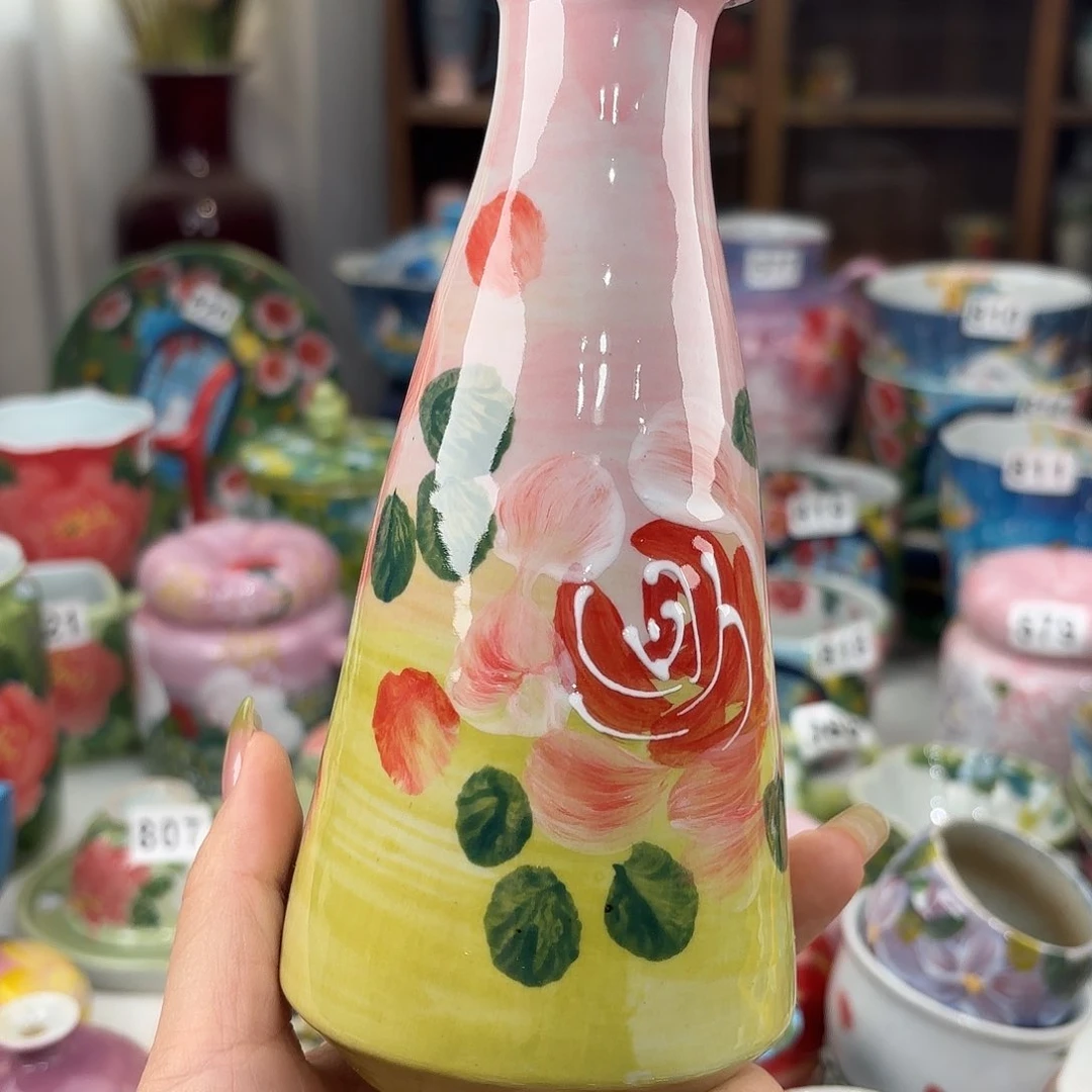 瓷片景德镇手绘高温釉下彩陶瓷茶具