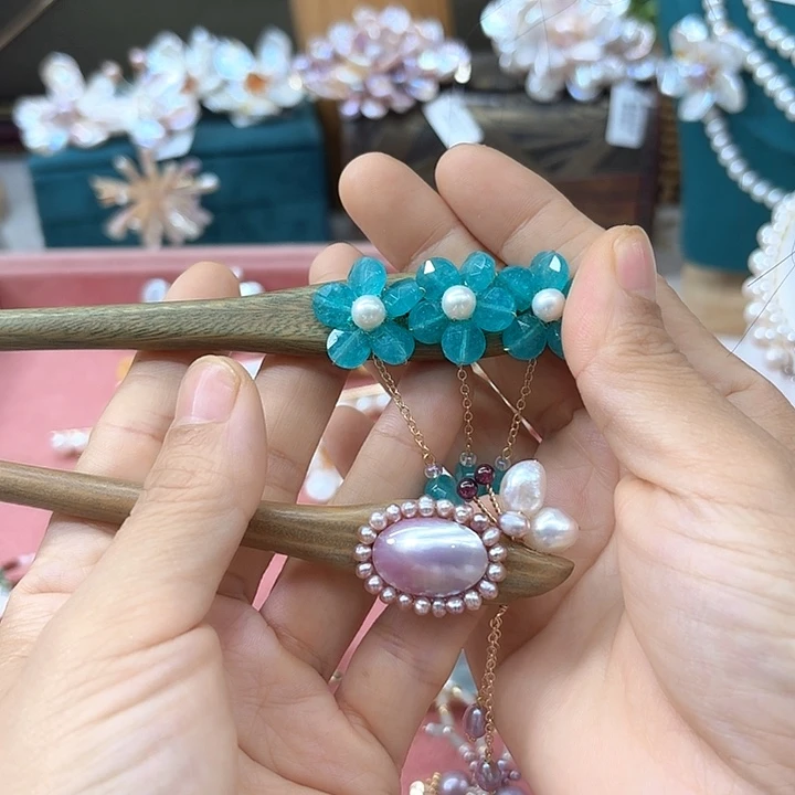 茗***发饰未镶嵌淡水珍珠