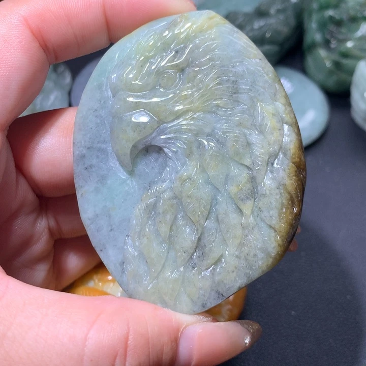 翡翠未镶嵌颈饰保真天然A货翡翠