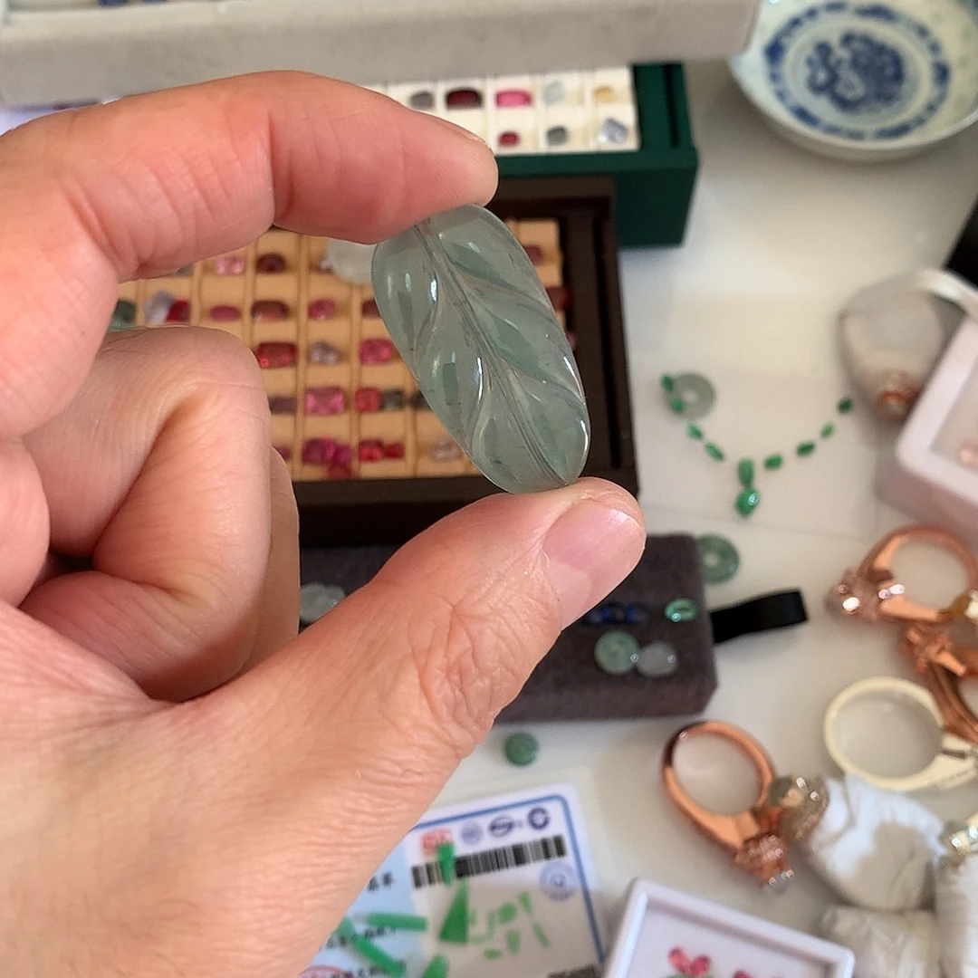 翡翠散珠翡翠A货翡翠