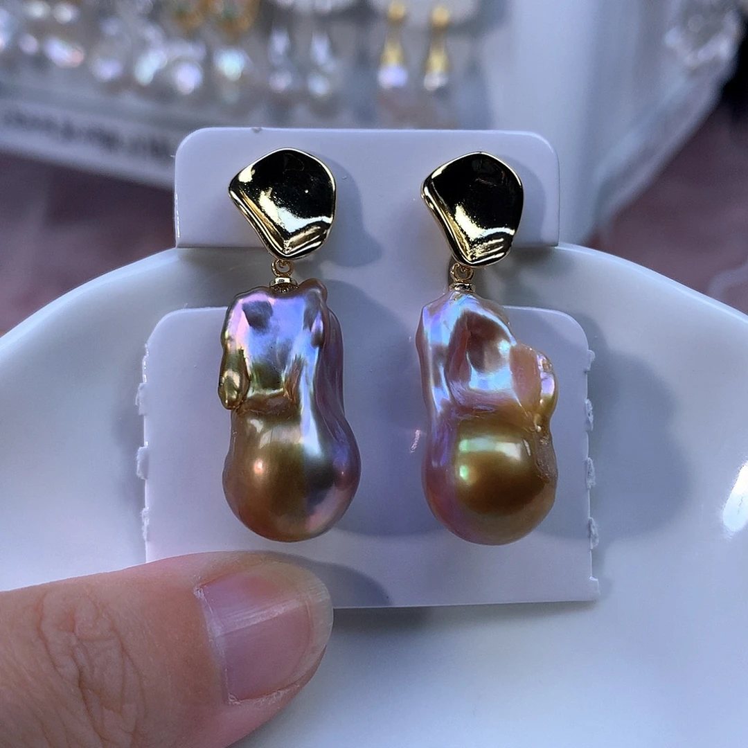 耳饰合金淡水珍珠福利3891有瑕