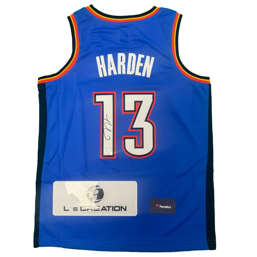 【亲签保真】哈登雷霆sw亲签球衣带FA证书（可定制装裱或礼盒）