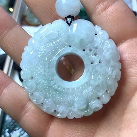 翡翠未镶嵌颈饰天然缅甸翡翠a货