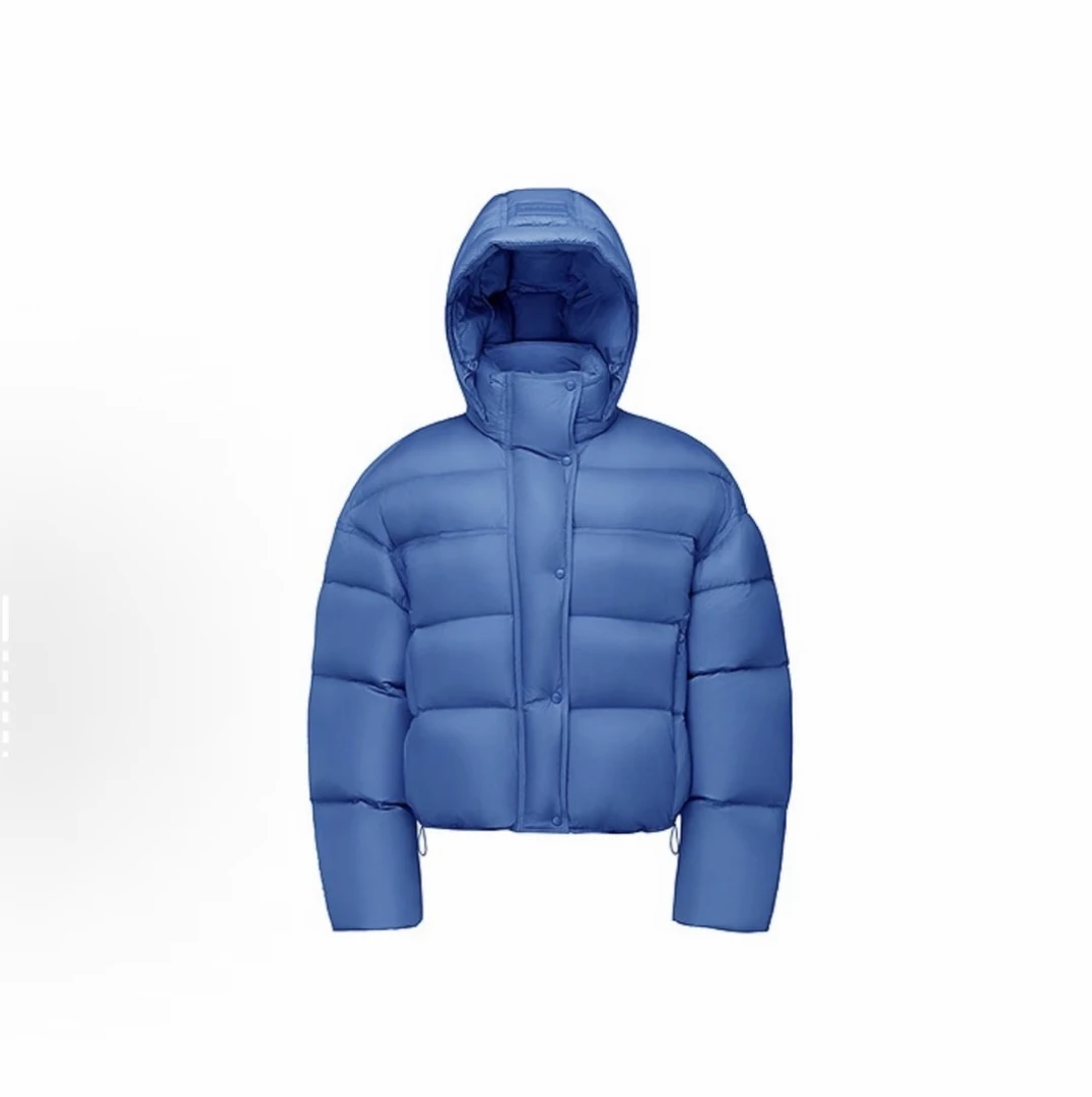 波波家同款经典时尚短款高端泡芙95白鹅绒羽绒服时尚小龟背