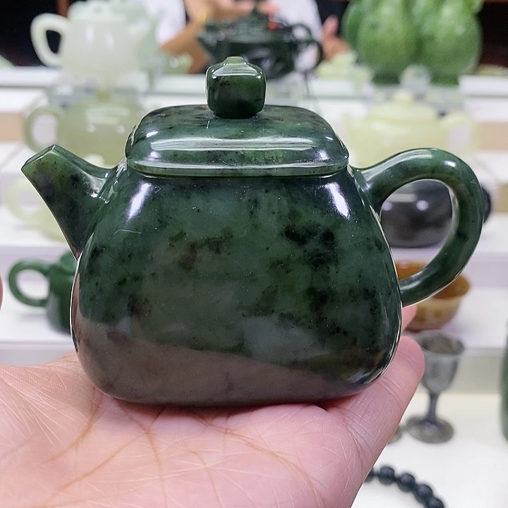 未镶嵌和田玉挂件茶壶150m l