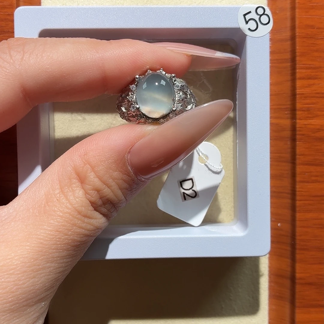 零***梦水晶银S925镶嵌戒指