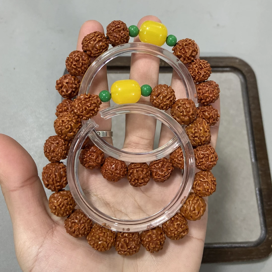 A413金刚菩提单圈小手串(底色 桩型 颗数 尺寸多样发其一)