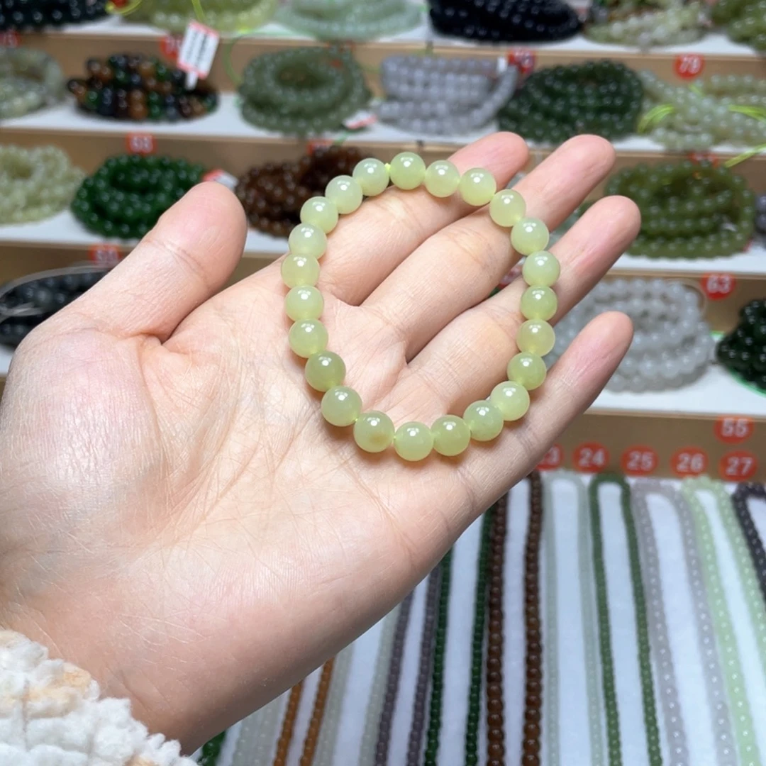 和田玉未镶嵌手链8mm