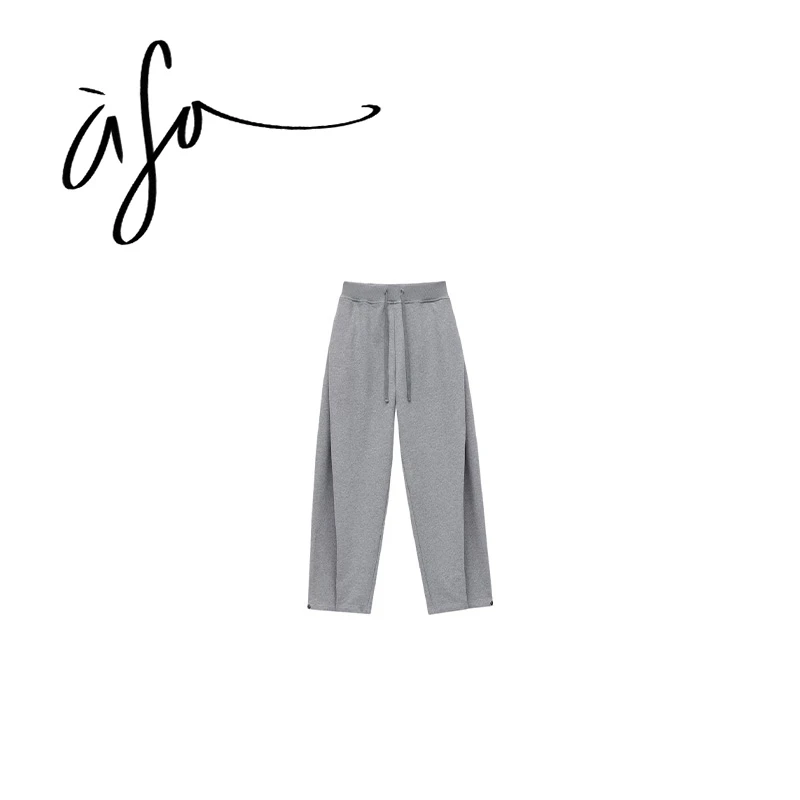 ASA-【两色廓形叠褶阔腿卫裤LG】(ck00111)