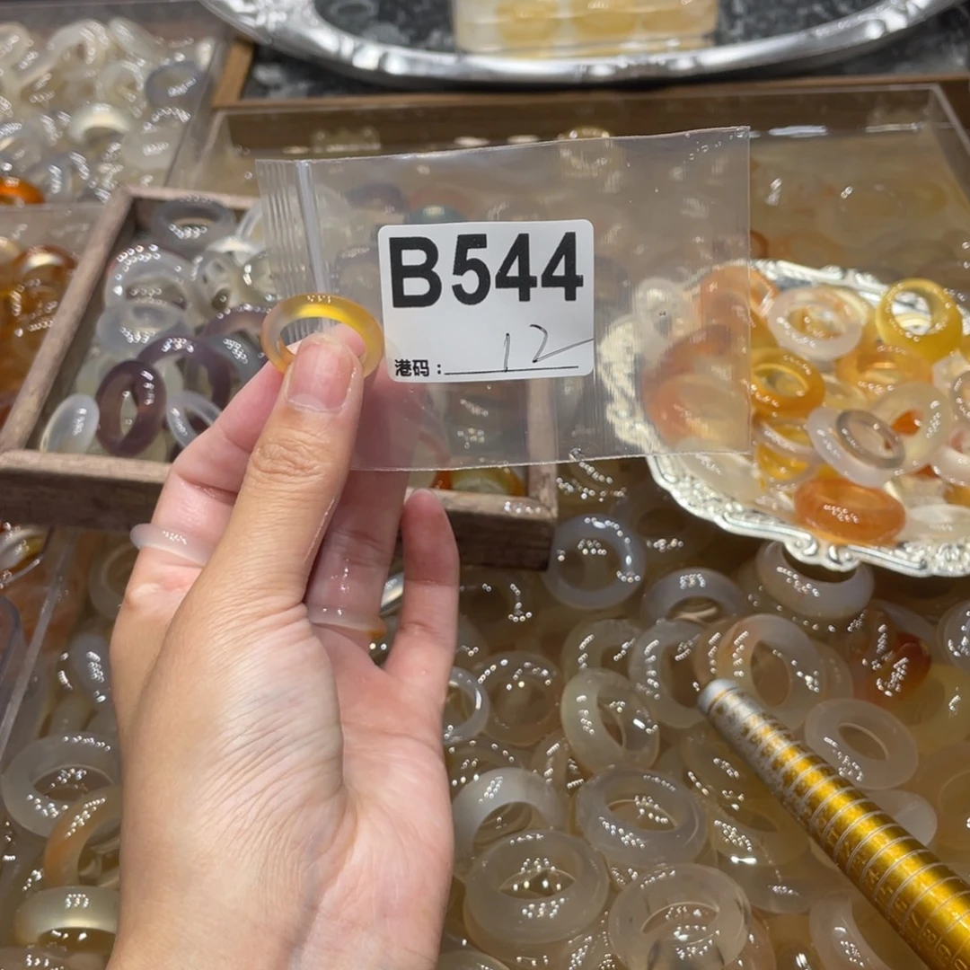 玛瑙/玉髓未镶嵌戒指544