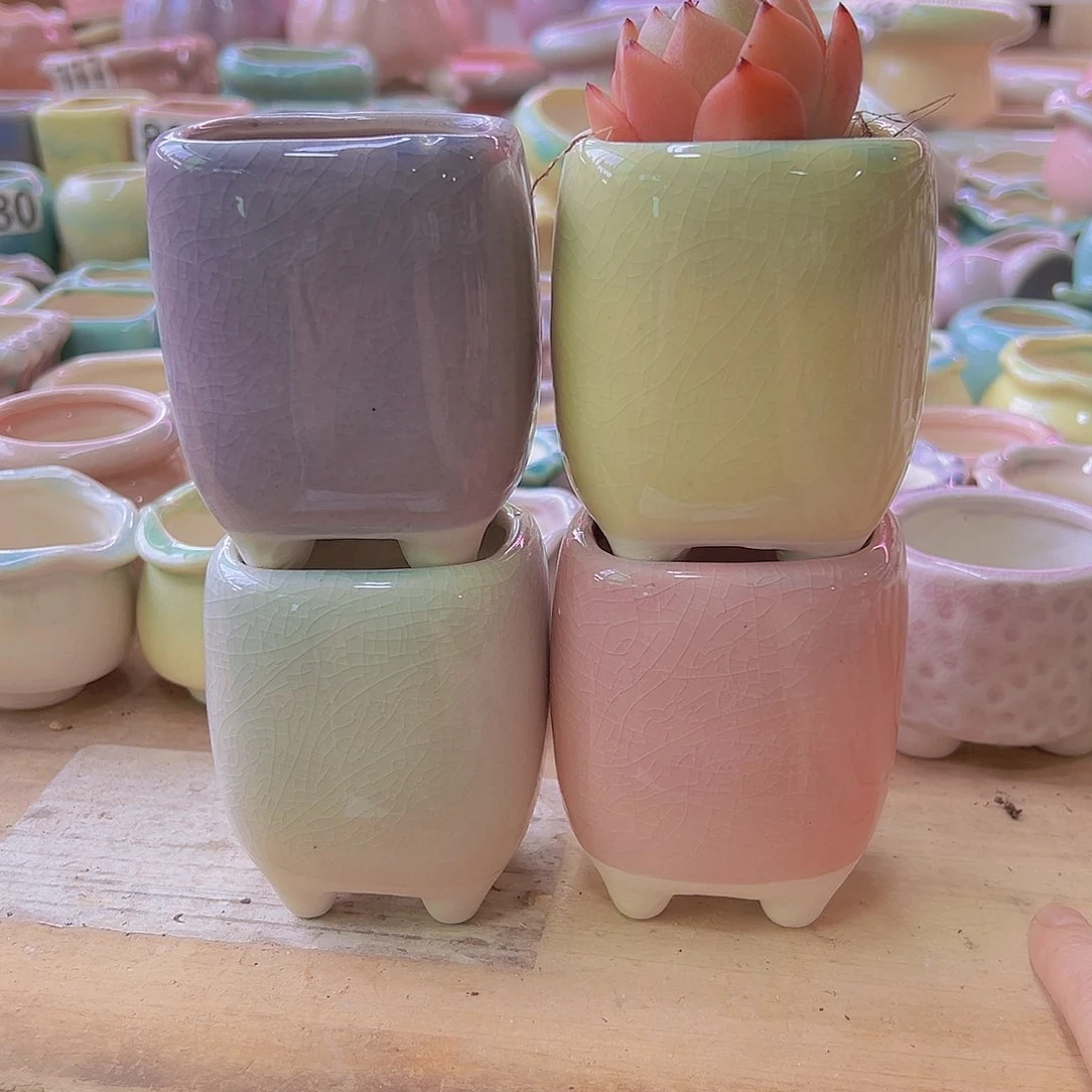 陶瓷花盆当场满12包邮