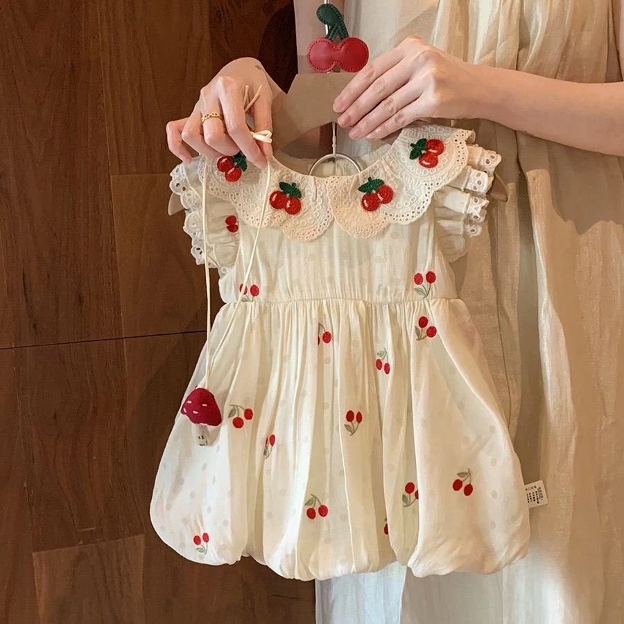 女童夏季连衣裙2025新款周岁甜美洋气公主裙小童女宝宝时髦裙子潮