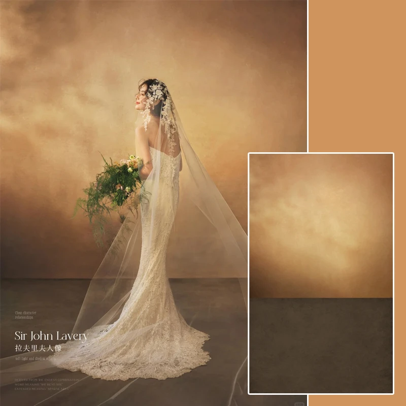 古典复古油画墙面斑驳肌理服装影楼婚纱写真纸拍照摄影专用背景布