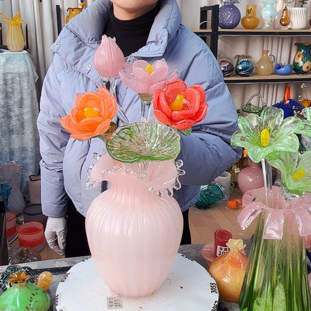 5花1瓶 福利家悦琉璃工艺品