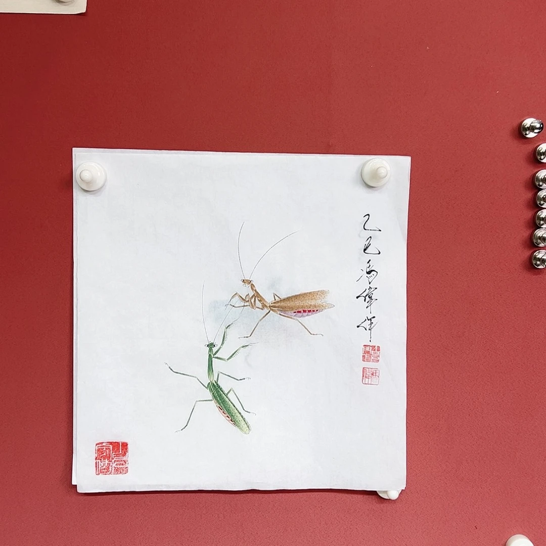 国画冯伟老师老师亲笔手绘国画作品慧