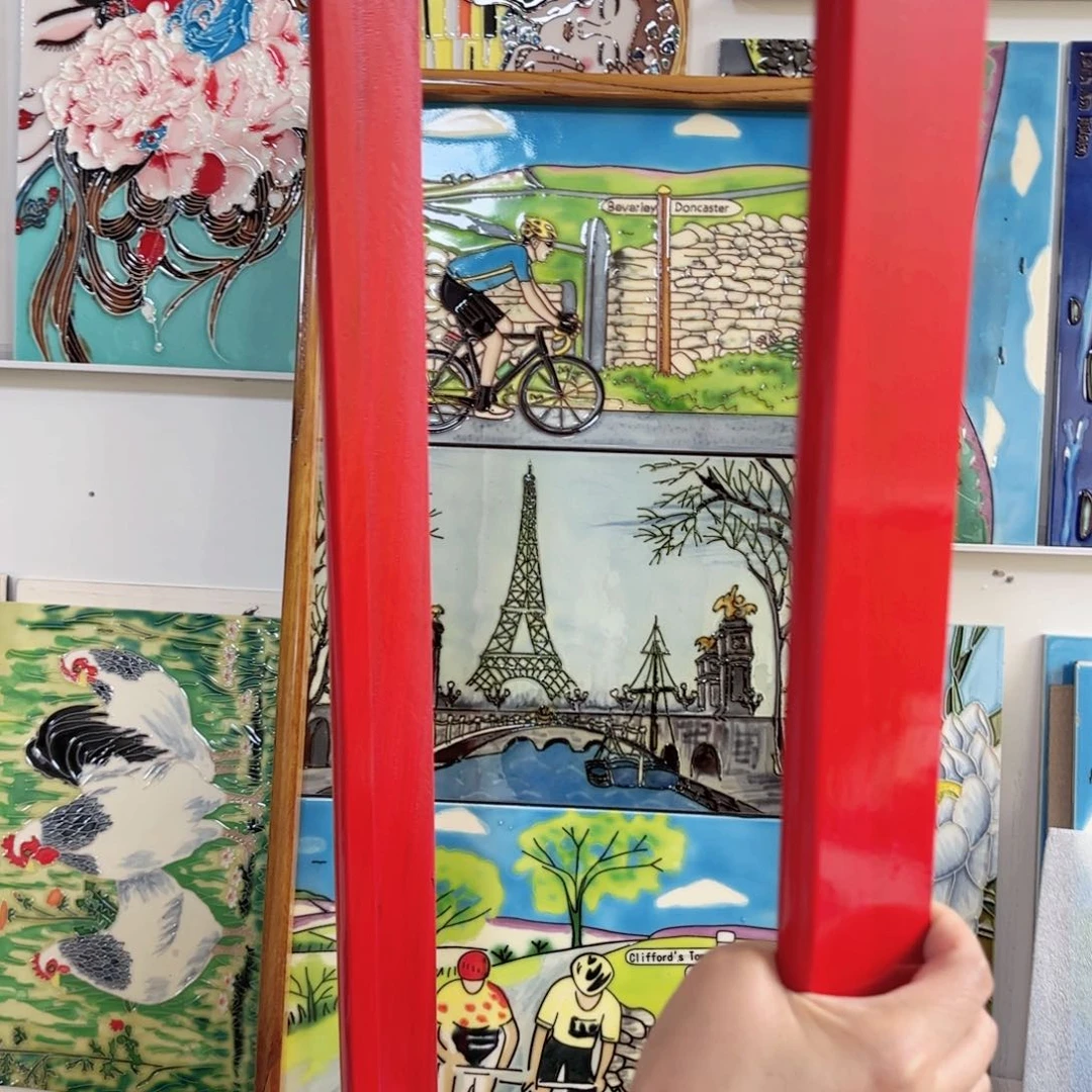 瓷片32.62老榆木实木框特价福利单木框