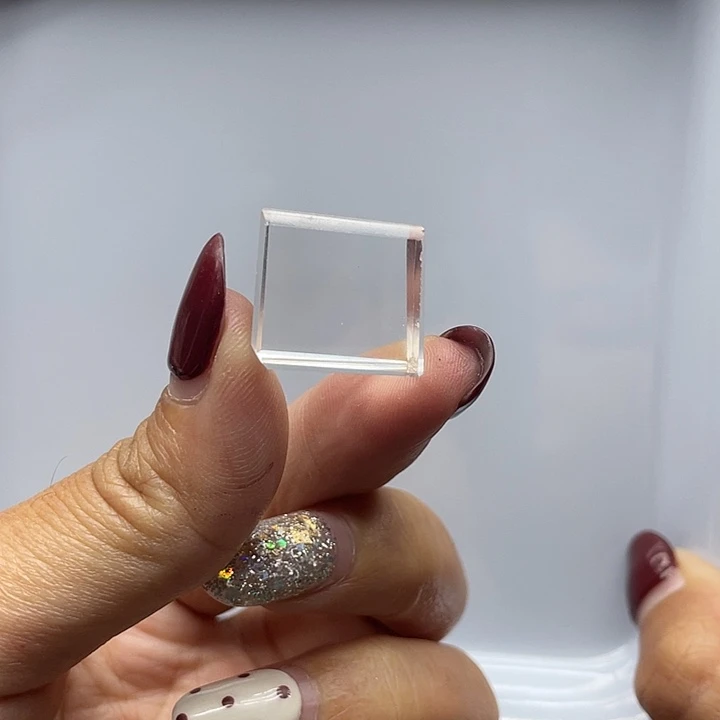 未镶嵌珠宝半成品水晶31（新货）高透白水晶方糖