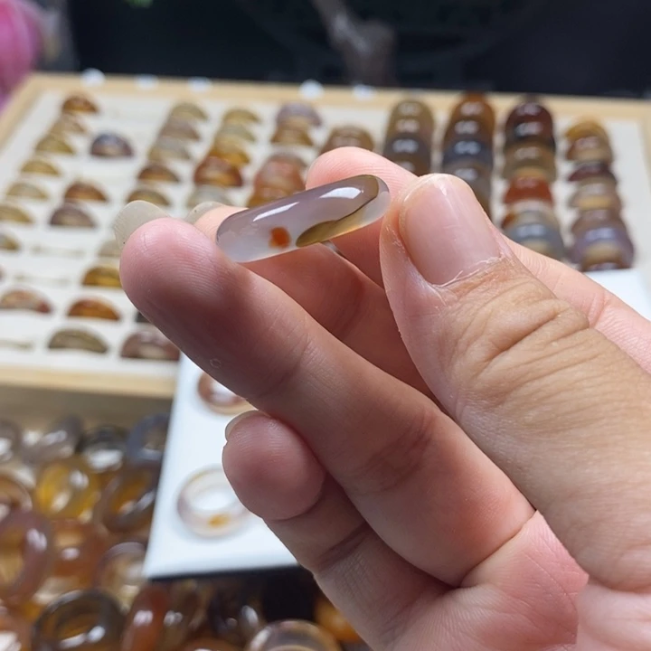 2***莉玛瑙/玉髓戒指合金