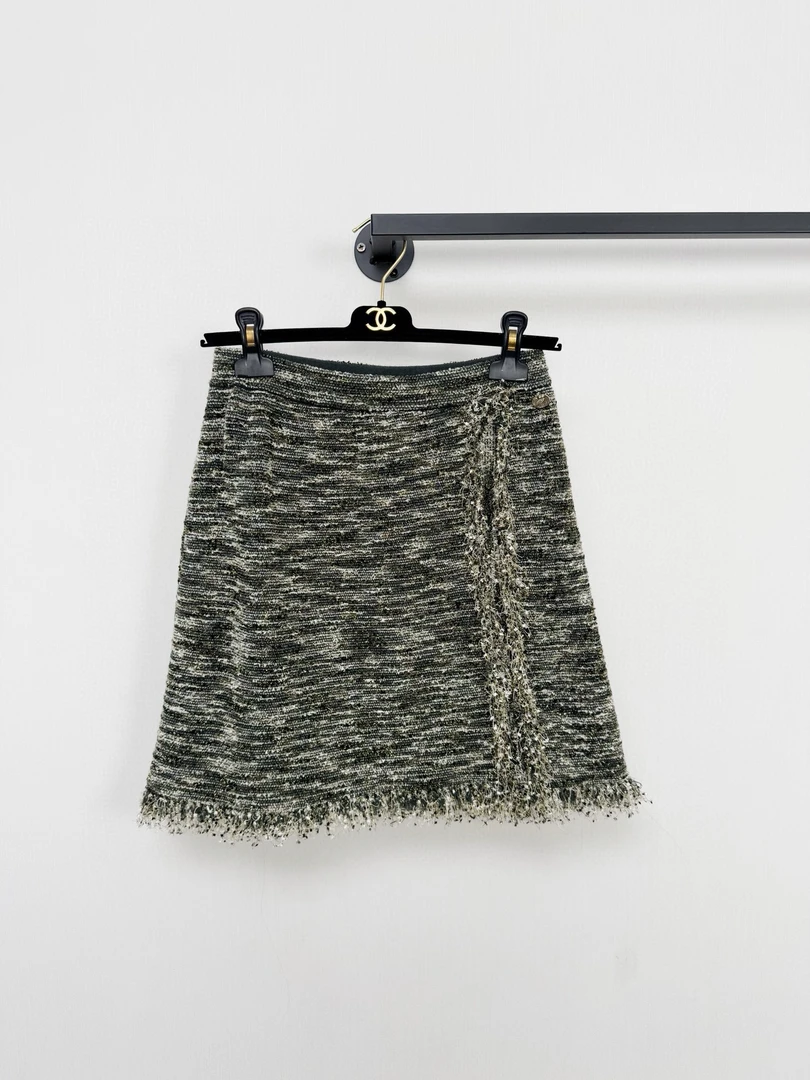 99新 Chanel/香奈儿 Chanel香奈儿编织半裙 正品 38码