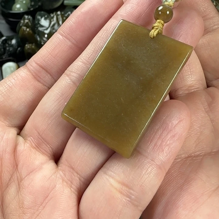 和田玉未镶嵌挂件