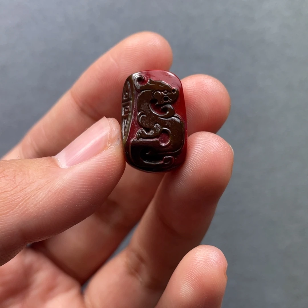 南红玛瑙未镶嵌配饰龙凤