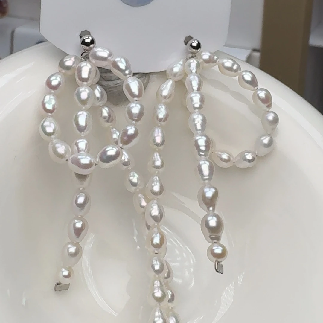 未镶嵌耳饰淡水珍珠