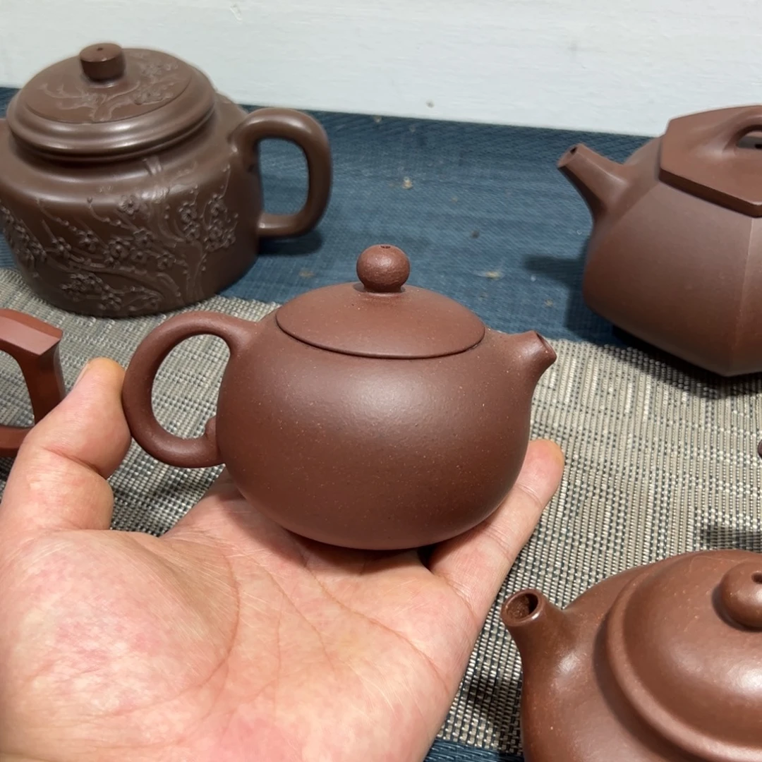 紫砂茶壶健健康康平平安安