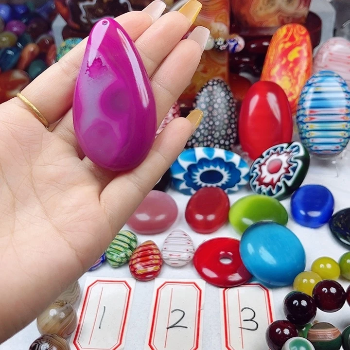 未镶嵌耳饰玛瑙/玉髓