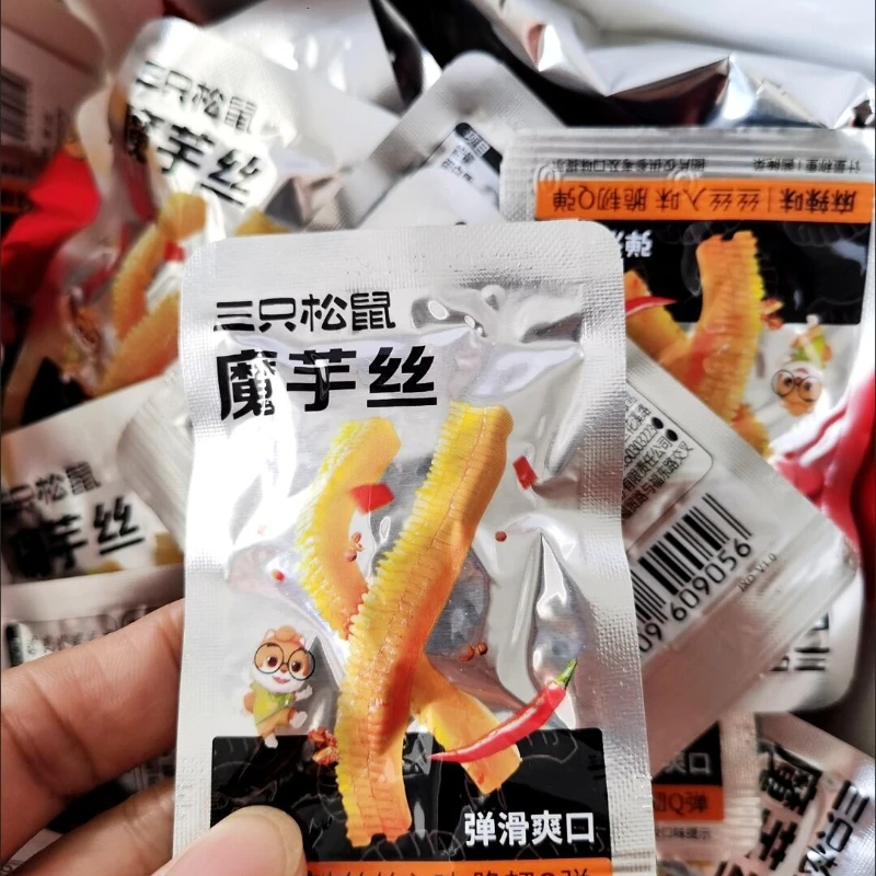 三只松鼠魔芋爽素毛肚260g*2剧网红辣条休闲即食零食包装追独立吃
