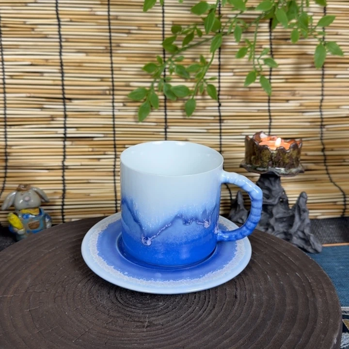 陶瓷景德镇高温颜色釉咖啡杯（CHao微瑕）