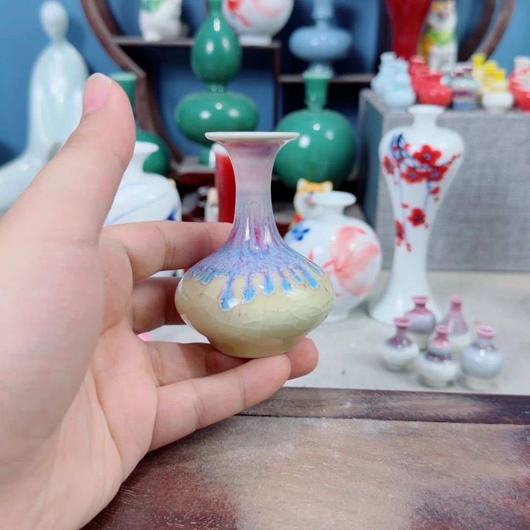 陶瓷手工小花器摆件