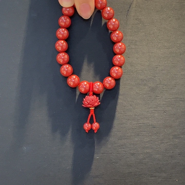 天然辰砂天然朱砂手串